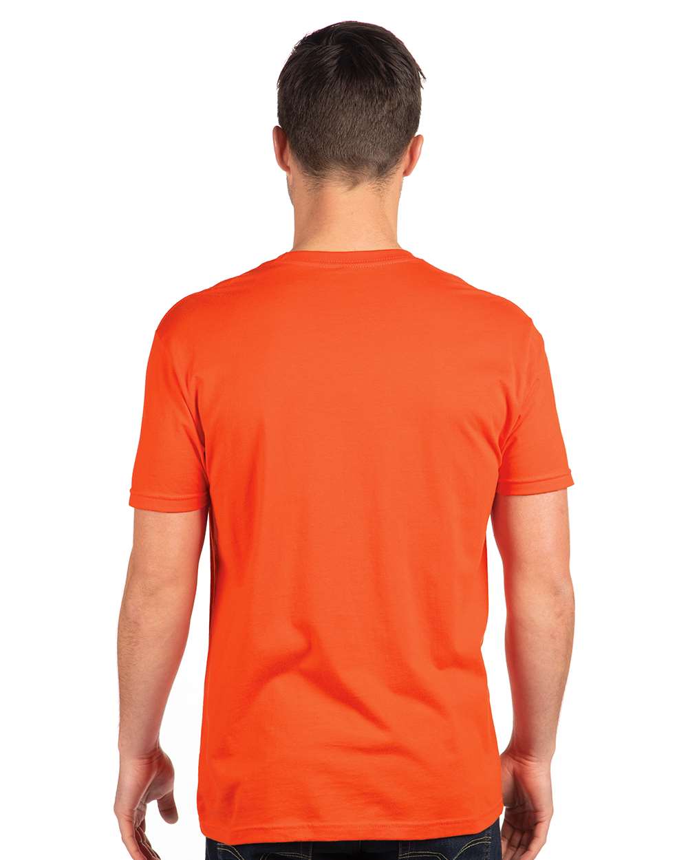 Cotton T-Shirt - OnModelBack - B00618662 - Classic Orange
