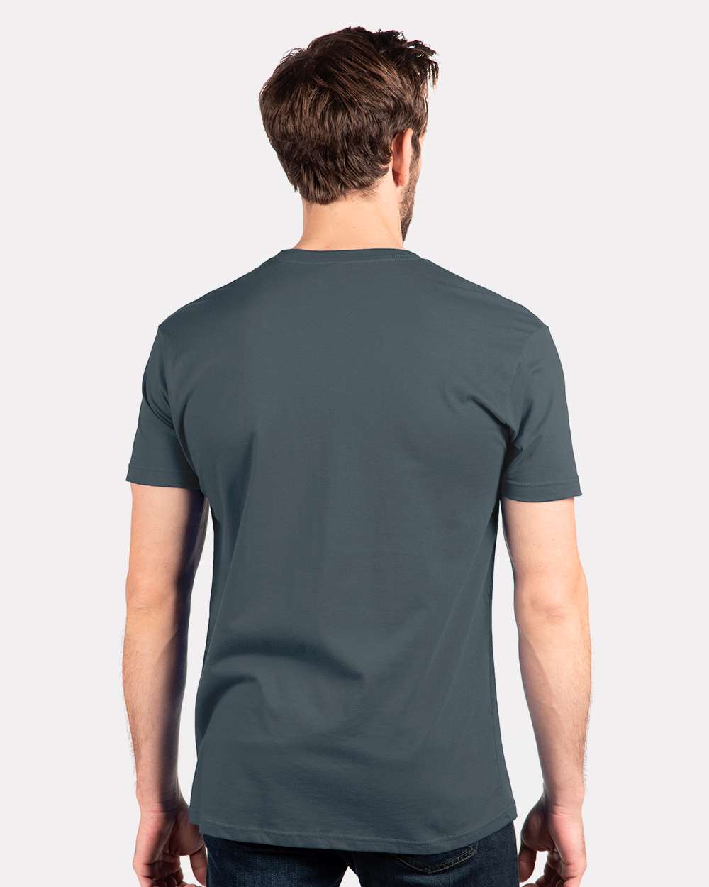 Cotton T-Shirt - OnModelBack - B00618682 - Indigo