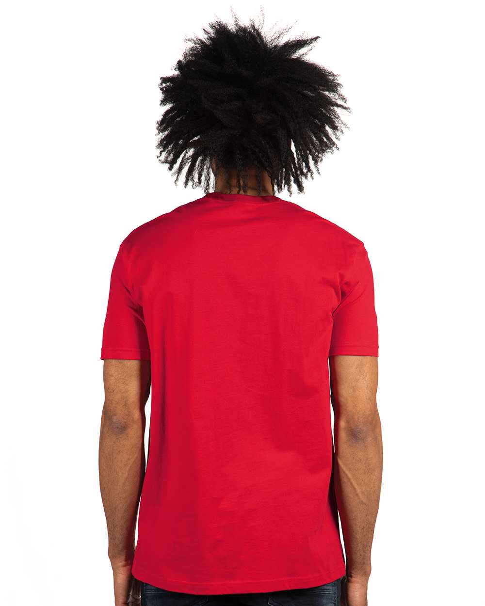 Cotton T-Shirt - OnModelBack - B00618702 - Red