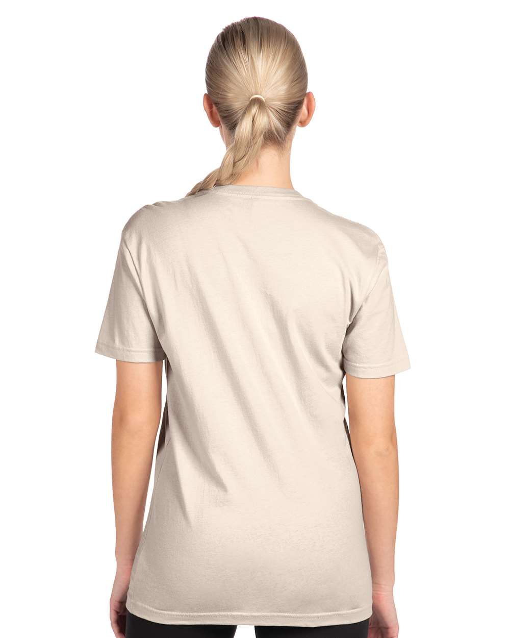 Cotton T-Shirt - OnModelBack - B00618732 - Sand