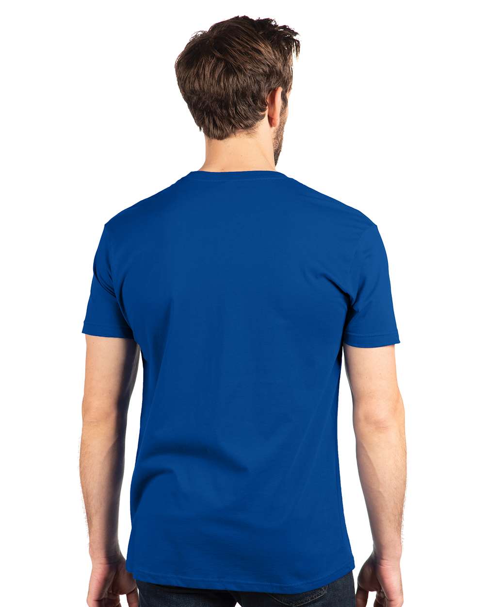 Cotton T-Shirt - OnModelBack - B00618752 - Royal
