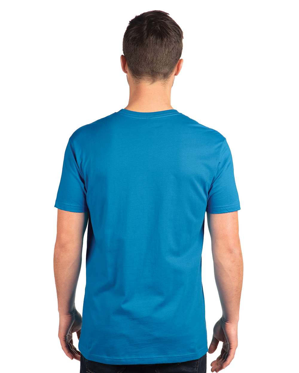 Cotton T-Shirt - OnModelBack - B00618762 - Turquoise