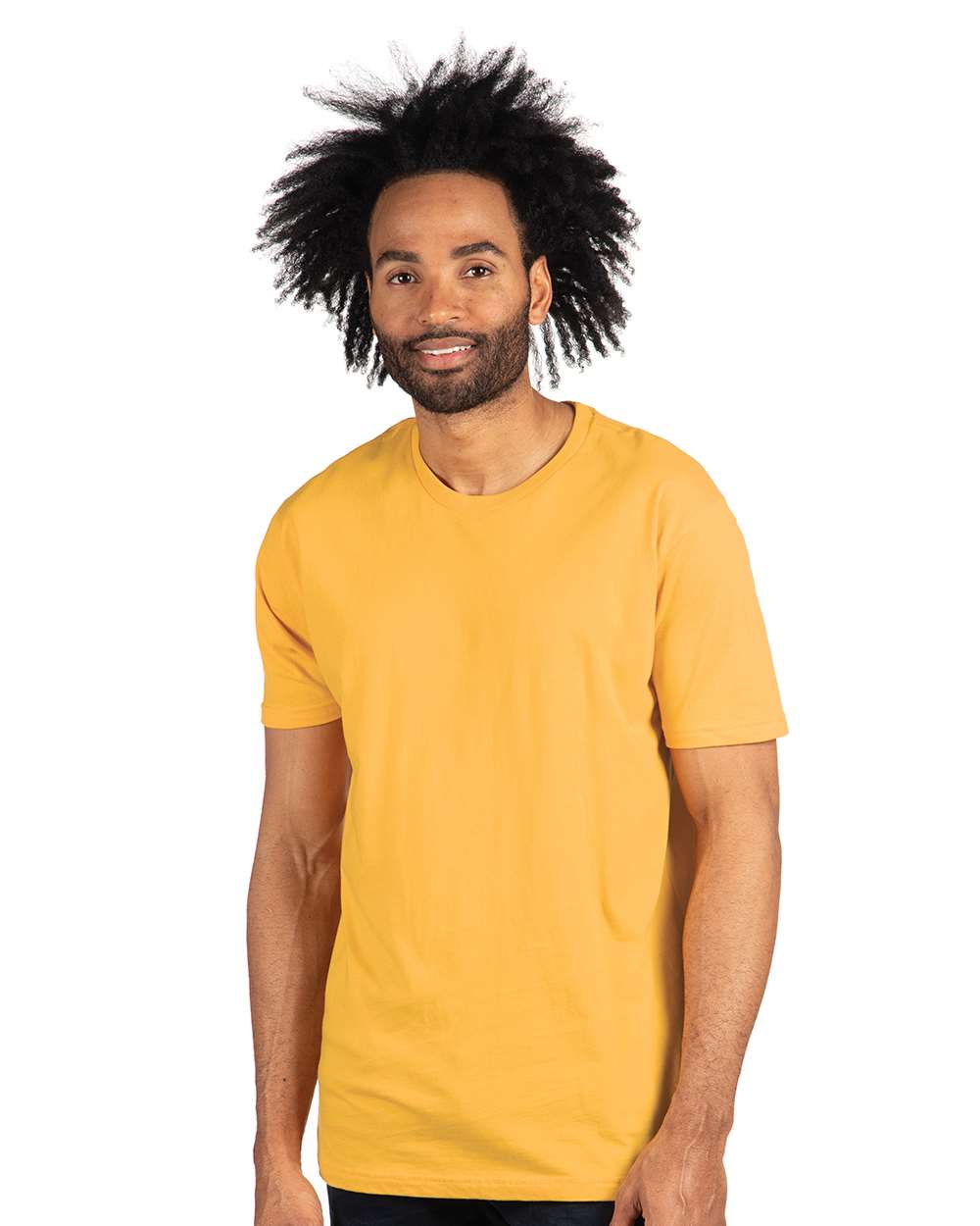 Cotton T-Shirt - OnModelFront - B00618122 - Gold