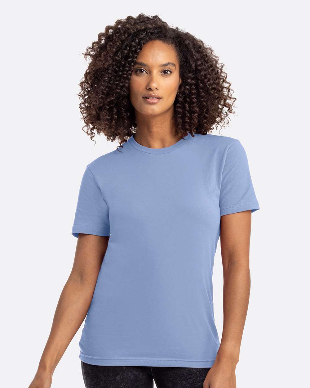 Cotton T-Shirt - OnModelFront - B00618212 - Peri Blue