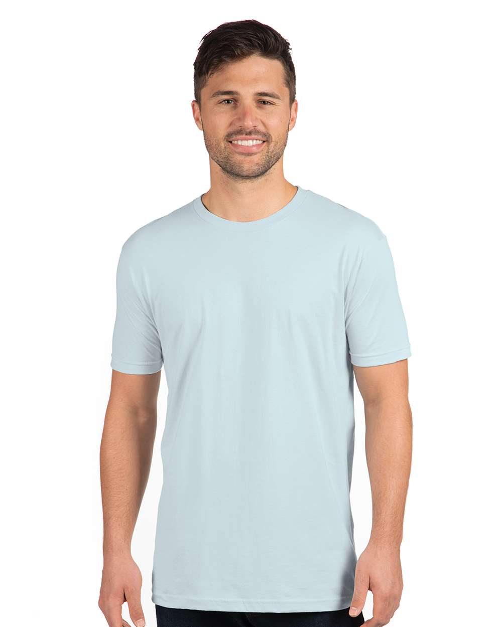 Cotton T-Shirt - OnModelFront - B00618252 - Light Blue