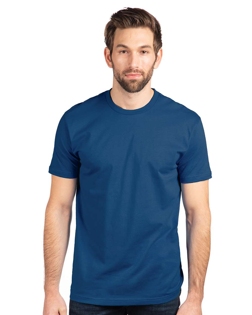 Cotton T-Shirt - OnModelFront - B00618262 - Cool Blue
