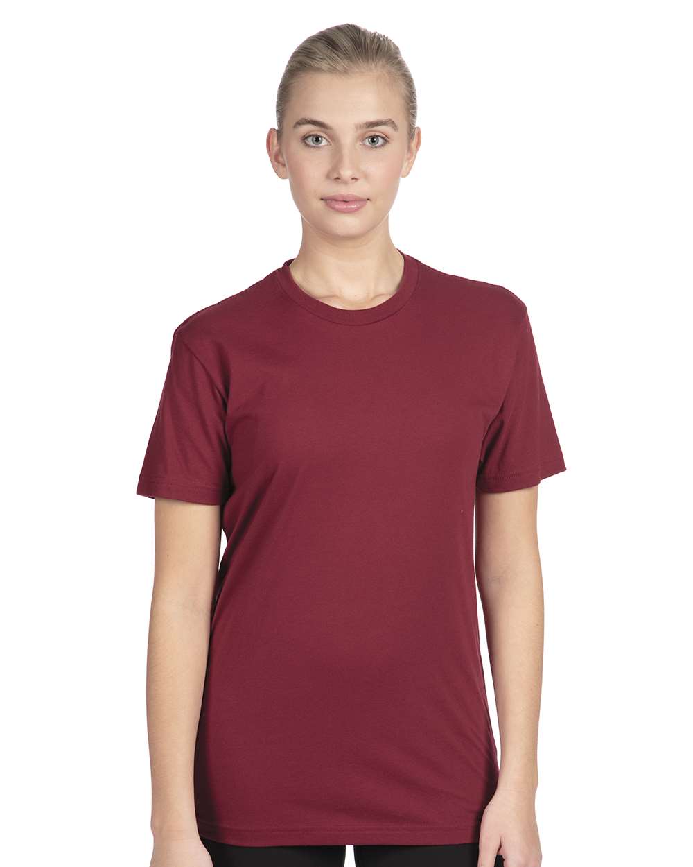 Cotton T-Shirt - OnModelFront - B00618522 - Cardinal