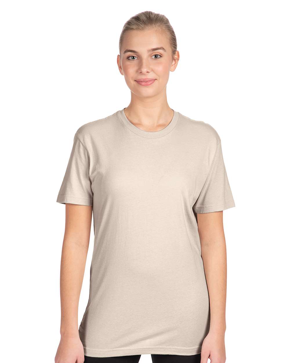 Cotton T-Shirt - OnModelFront - B00618732 - Sand