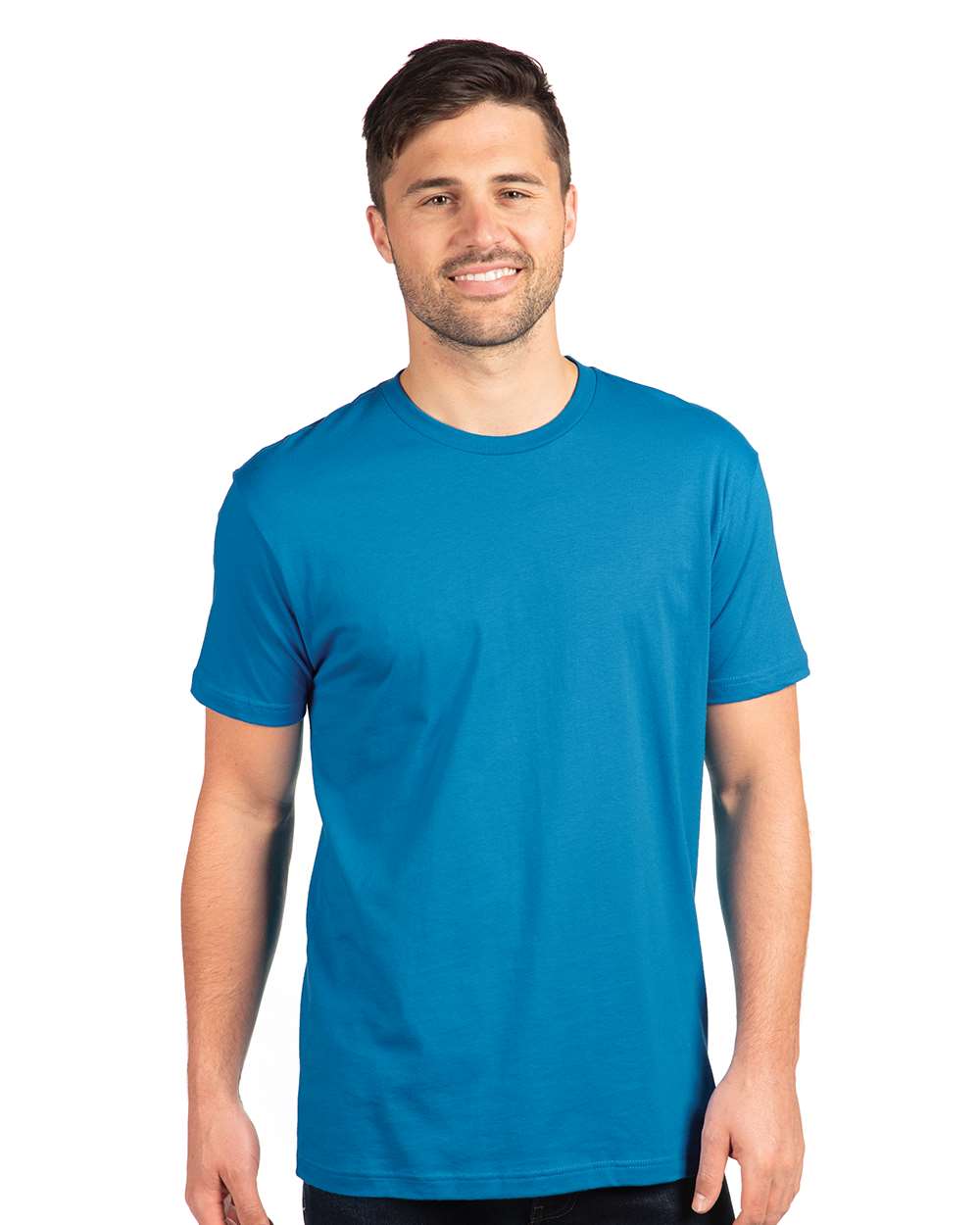 Cotton T-Shirt - OnModelFront - B00618762 - Turquoise