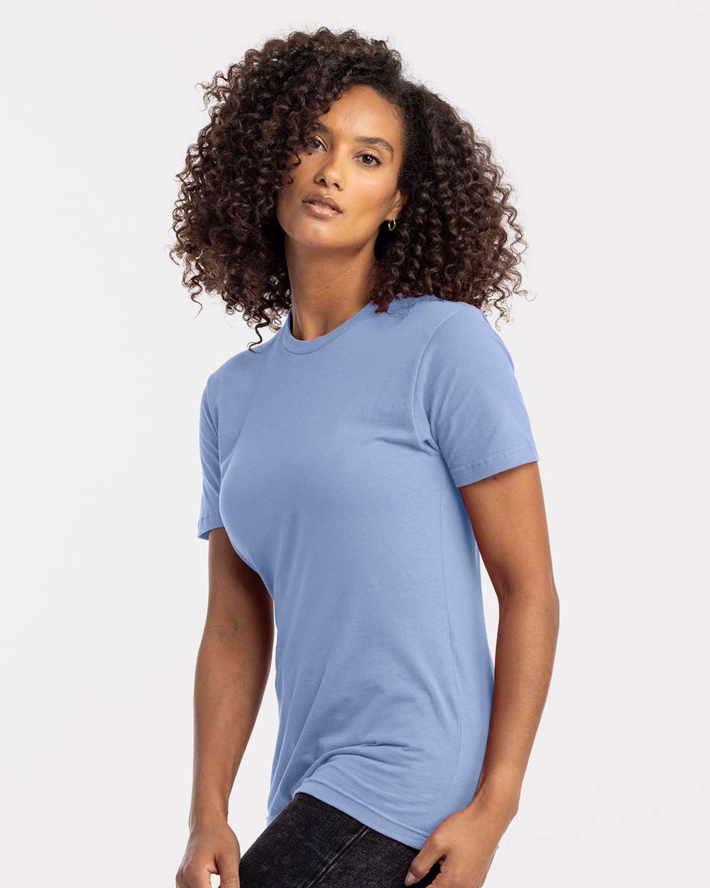 Cotton T-Shirt - OnModelSide - B00618212 - Peri Blue