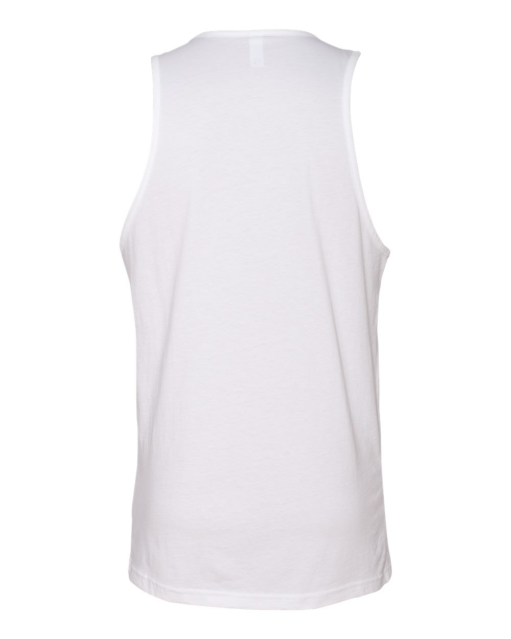 Men's Cotton Muscle Tank - Back - B80818002 - White