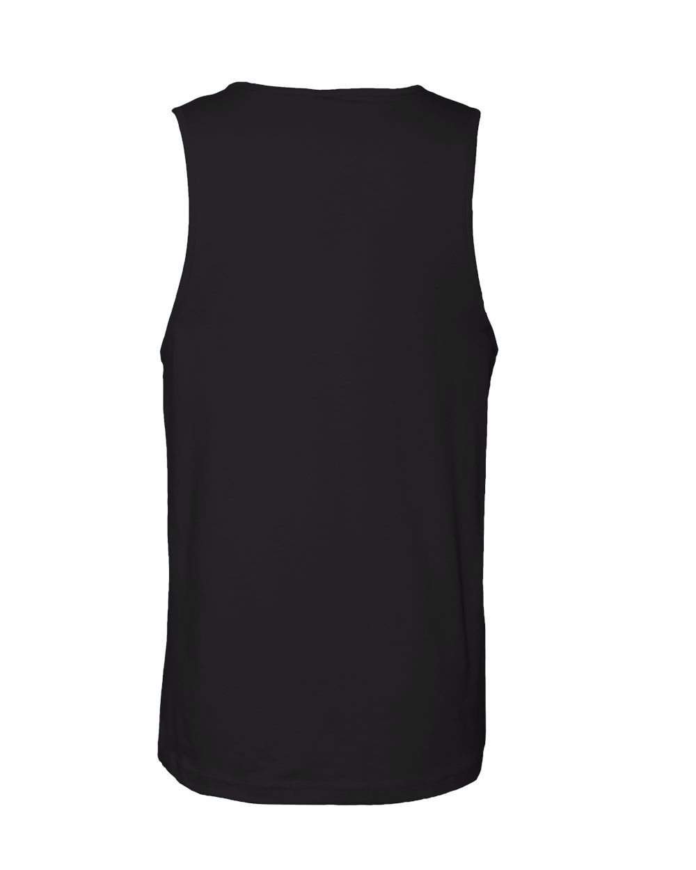 Men's Cotton Muscle Tank - Back - B80818502 - Black