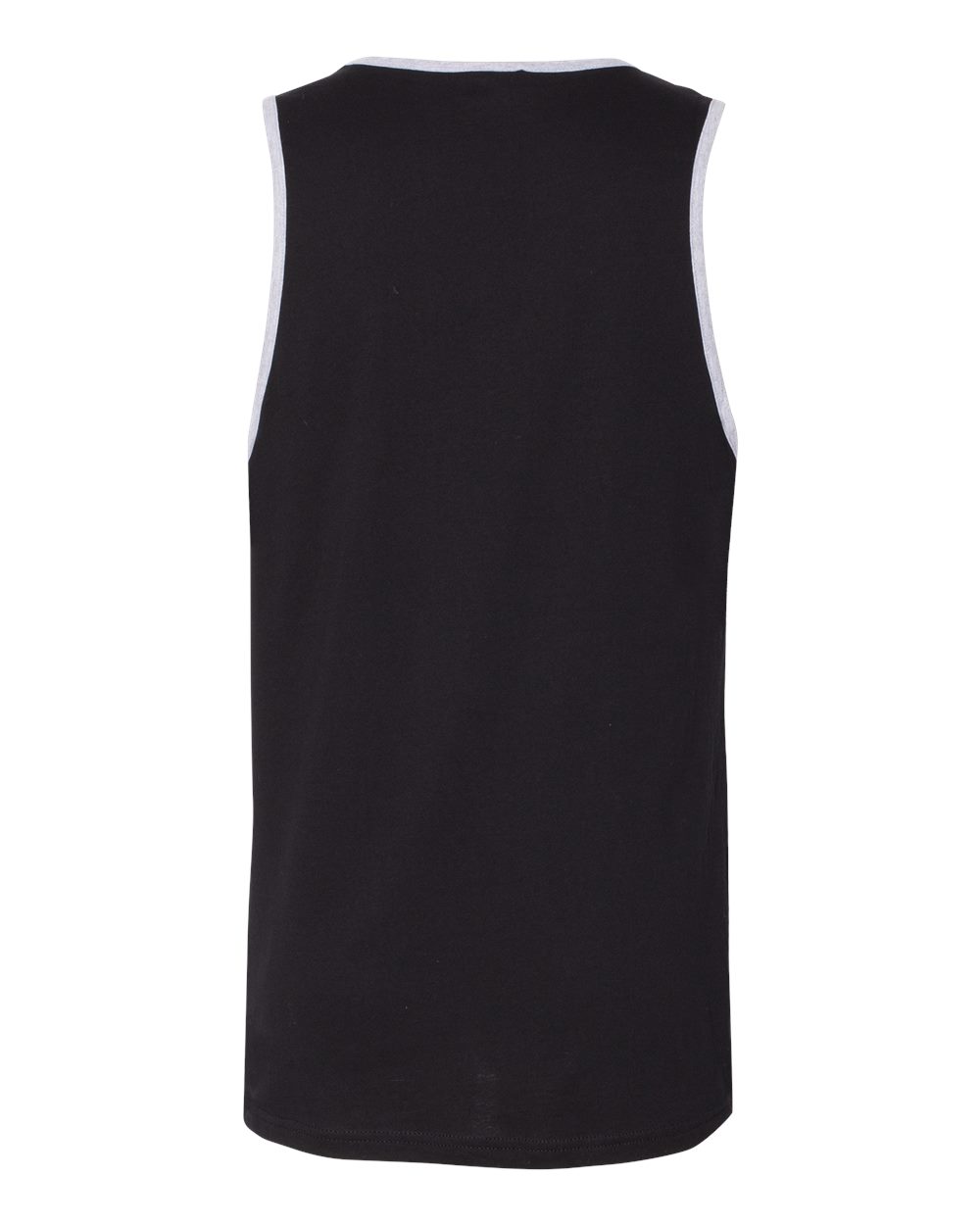 Men's Cotton Muscle Tank - Back - B80818512 - Black/ Heather Grey