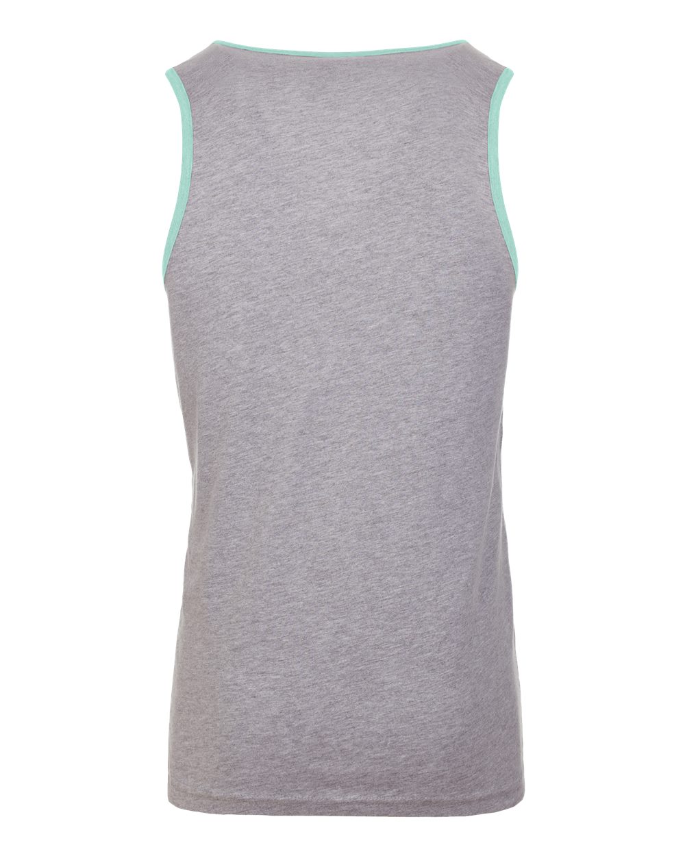 Men's Cotton Muscle Tank - Back - B80818592 - Heather Grey/ Cancun