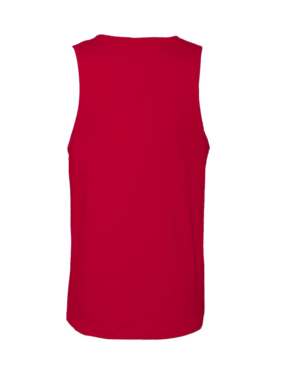 Men's Cotton Muscle Tank - Back - B80818702 - Red