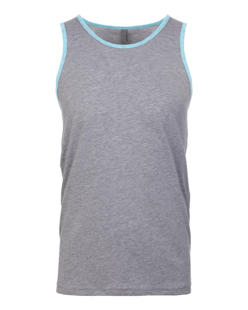 Men's Cotton Muscle Tank - Front - B80818592 - Heather Grey/ Cancun