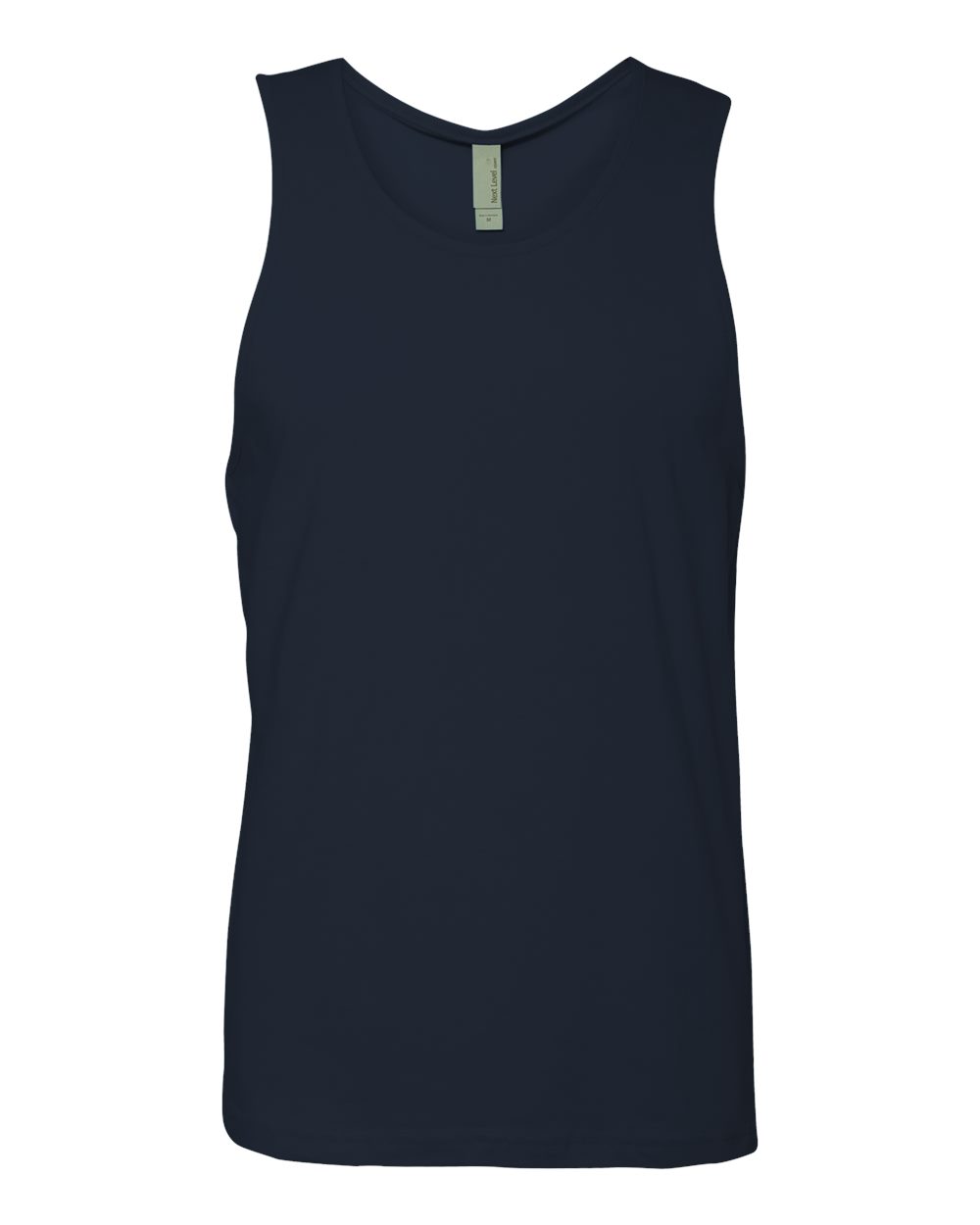 Men's Cotton Muscle Tank - Front - B80818652 - Midnight Navy