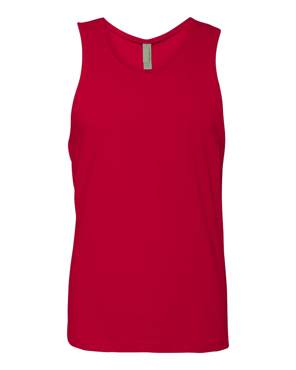Men's Cotton Muscle Tank - Front - B80818702 - Red