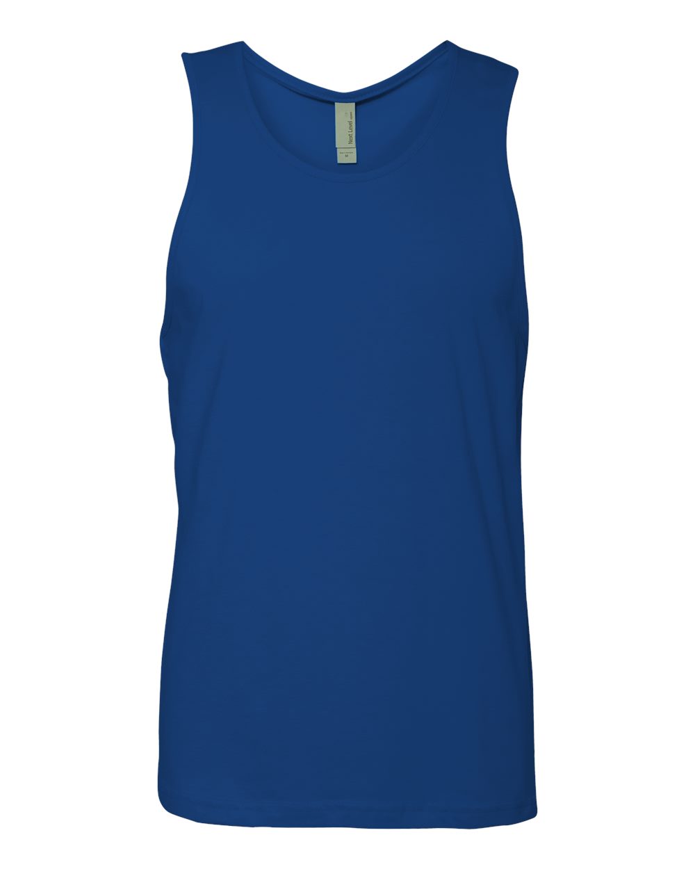 Men's Cotton Muscle Tank - Front - B80818752 - Royal