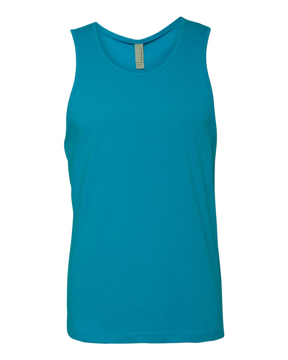 Men's Cotton Muscle Tank - Front - B80818762 - Turquoise
