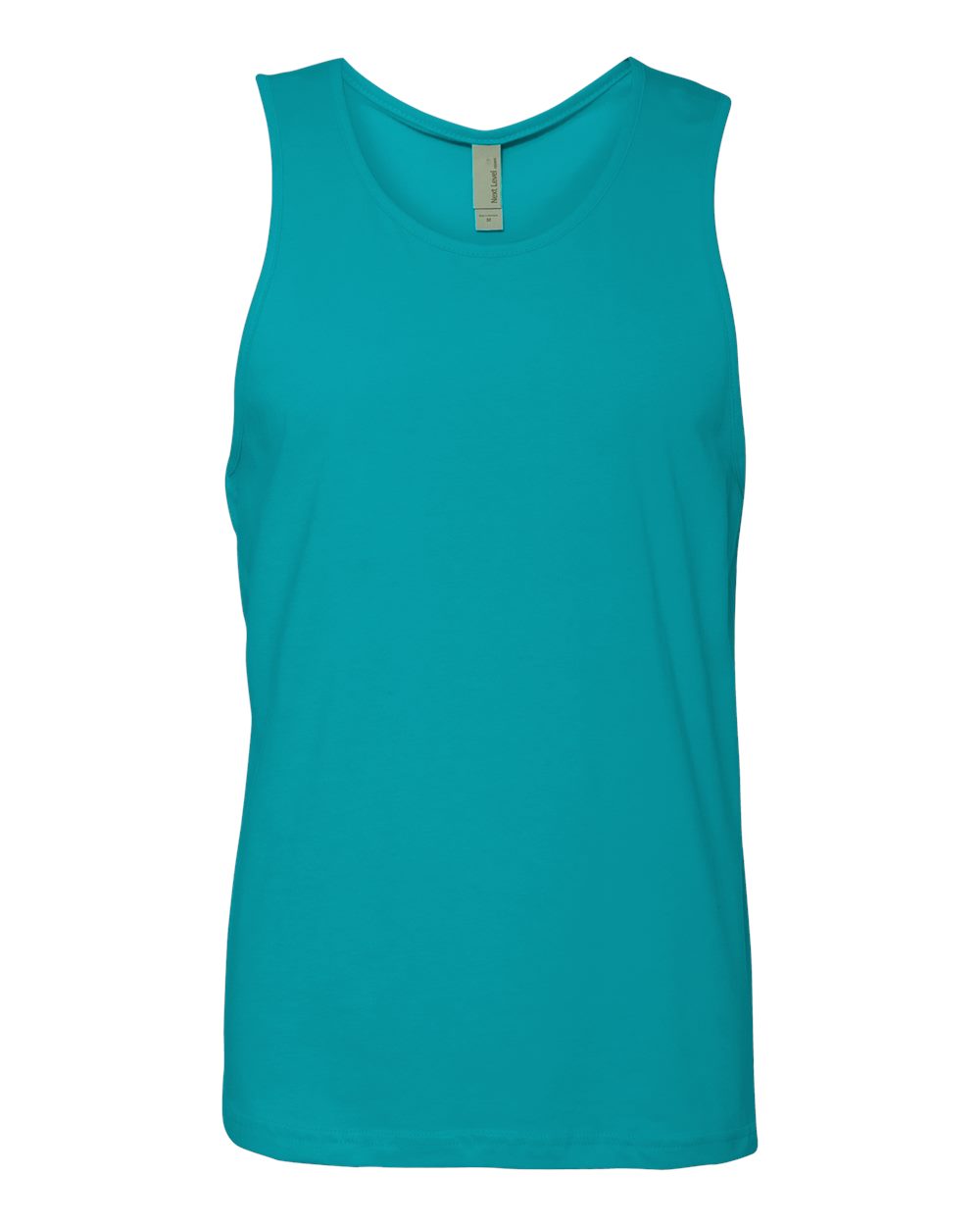 Men's Cotton Muscle Tank - Front - B80818972 - Tahiti Blue
