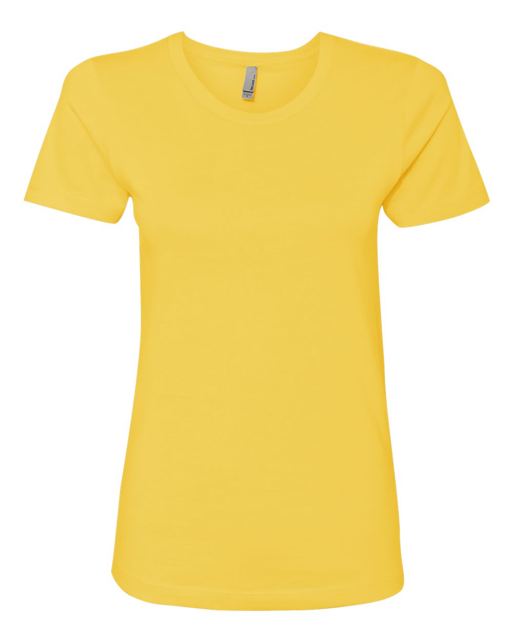 Women’s Cotton T-Shirt - Front - B50218412 - Vibrant Yellow