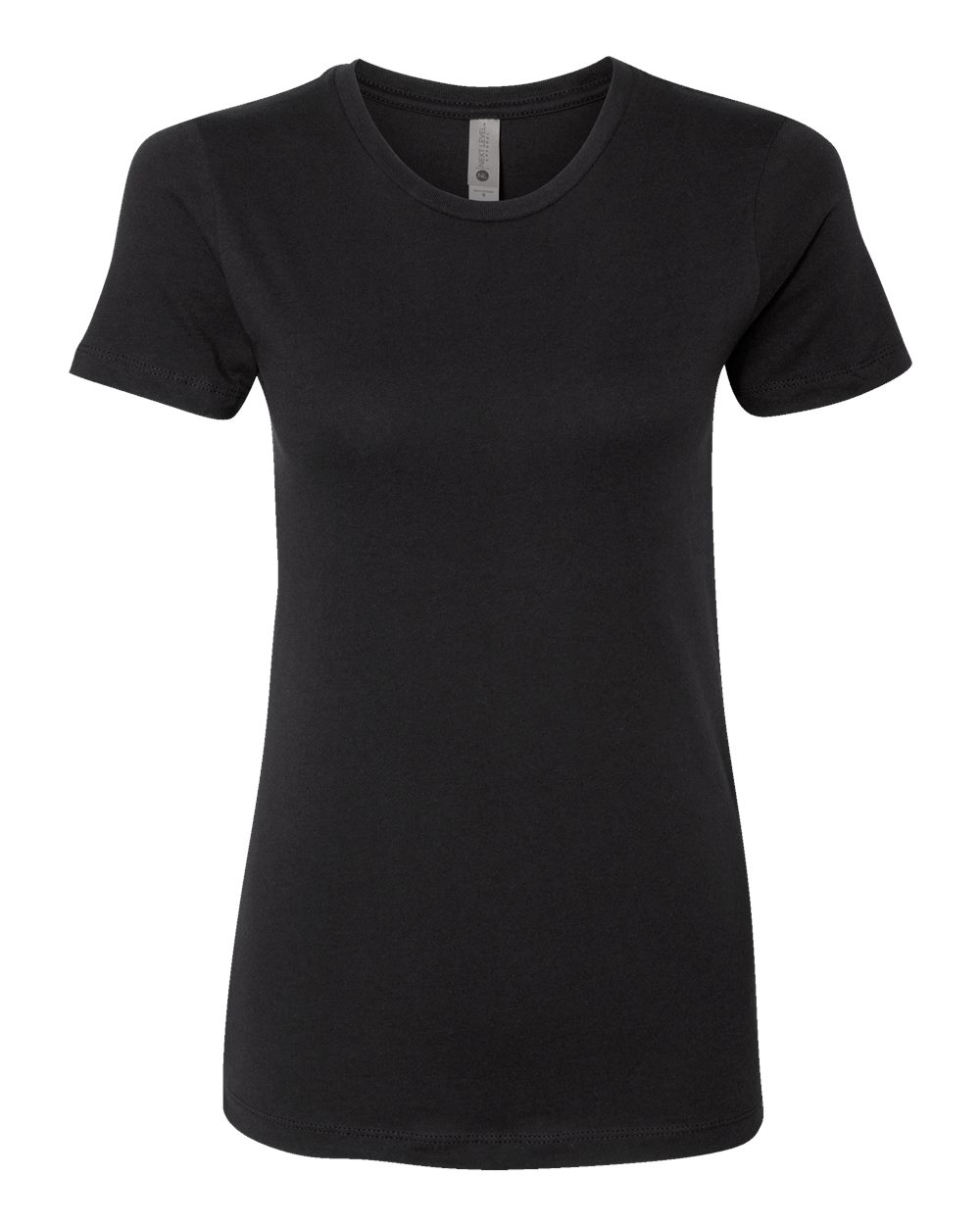 Women’s Cotton T-Shirt - Front - B50218502 - Black