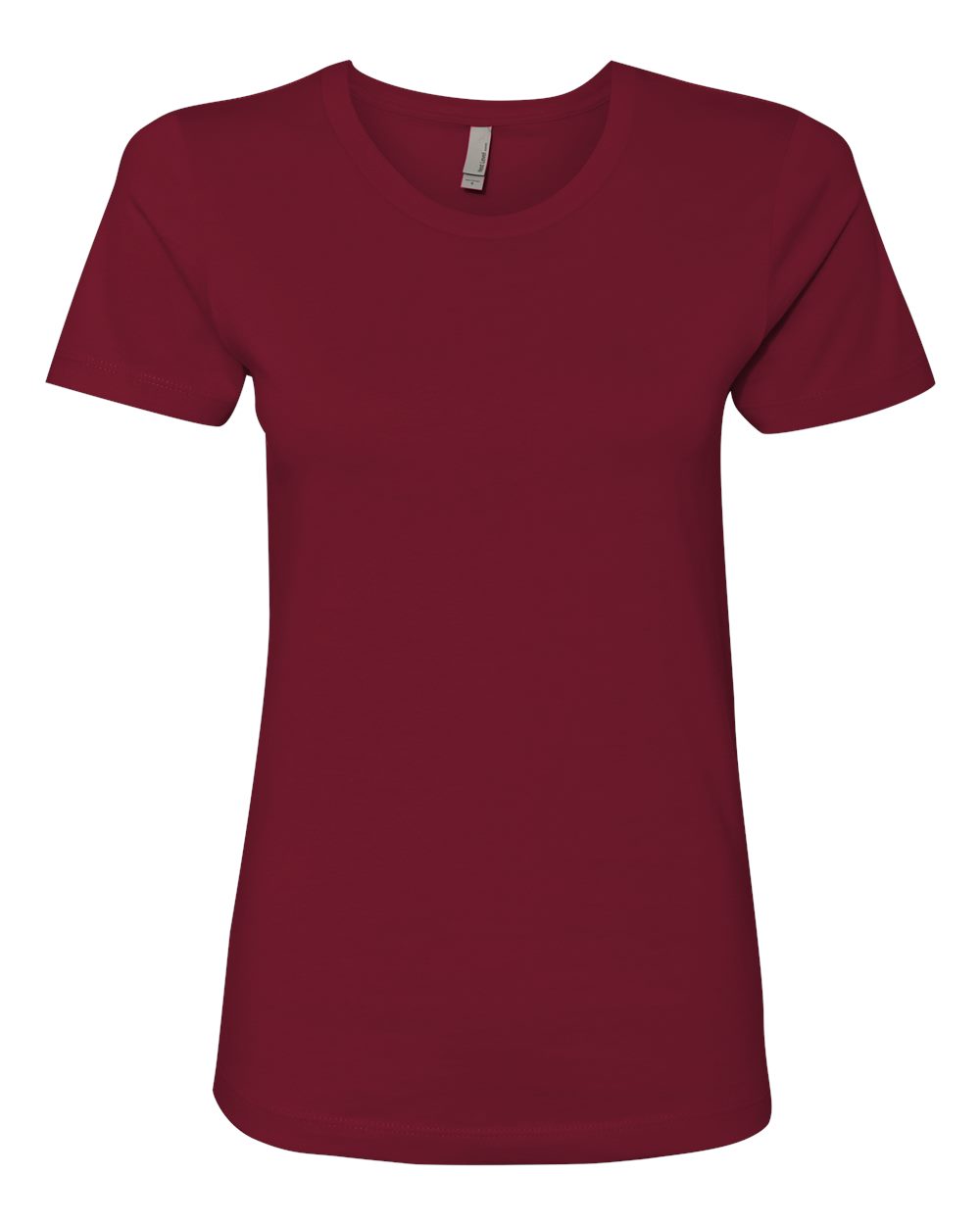 Women’s Cotton T-Shirt - Front - B50218522 - Cardinal