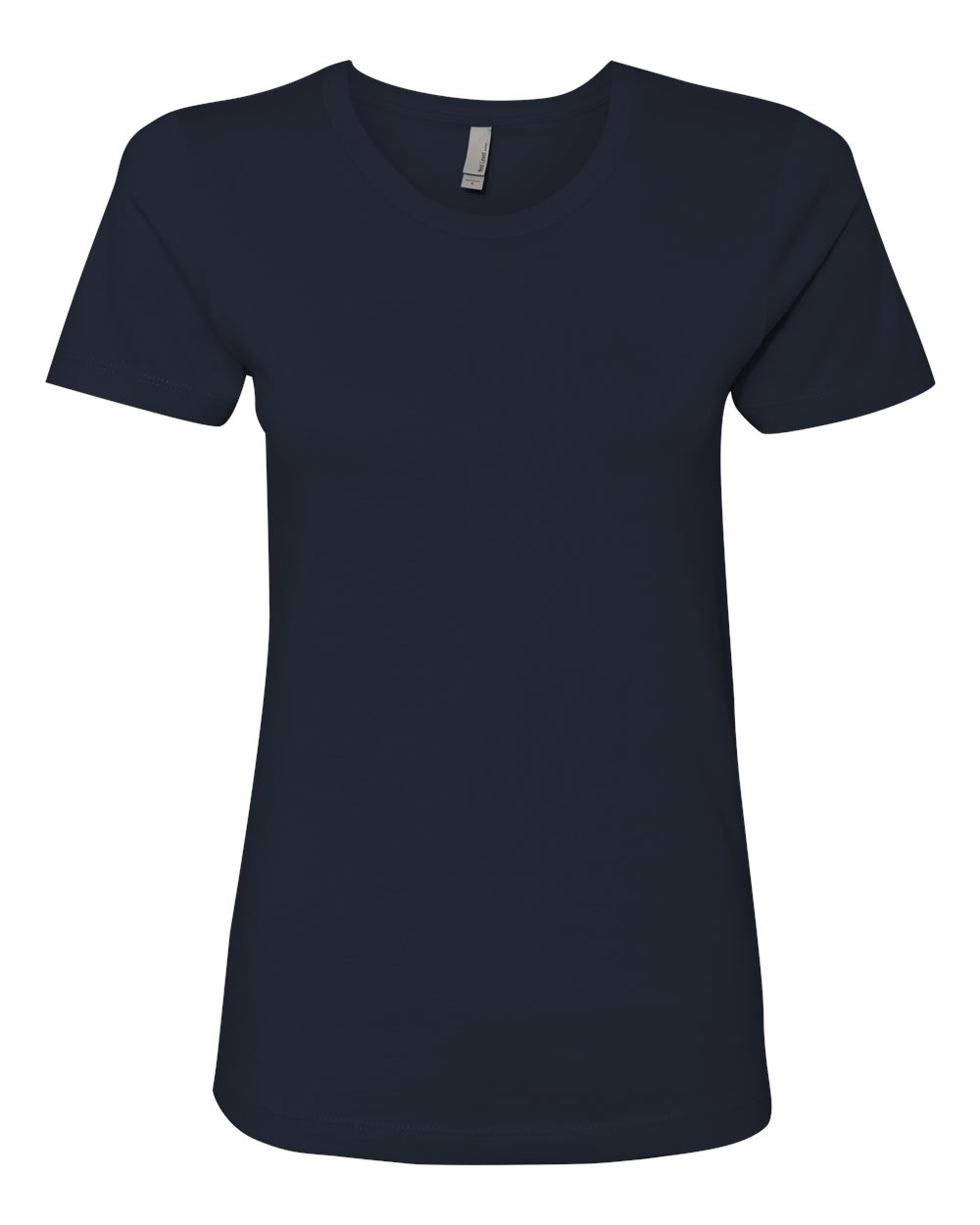 Women’s Cotton T-Shirt - Front - B50218652 - Midnight Navy