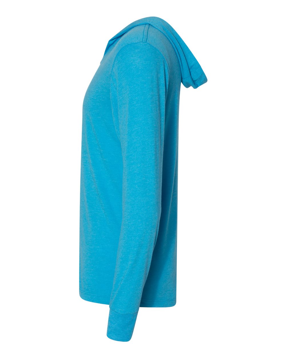 Unisex Triblend Hooded Long Sleeve Pullover T-Shirt - DirectSide - B82018762 - Vintage Turquoise