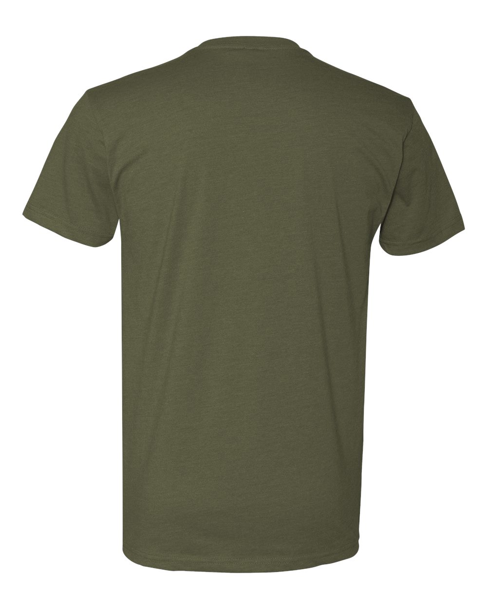 Unisex CVC T-Shirt - Back - B20618062 - Military Green