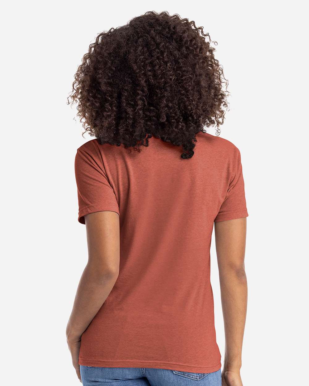 Unisex CVC T-Shirt - OnModelBack - B20618962 - Heather Redwood
