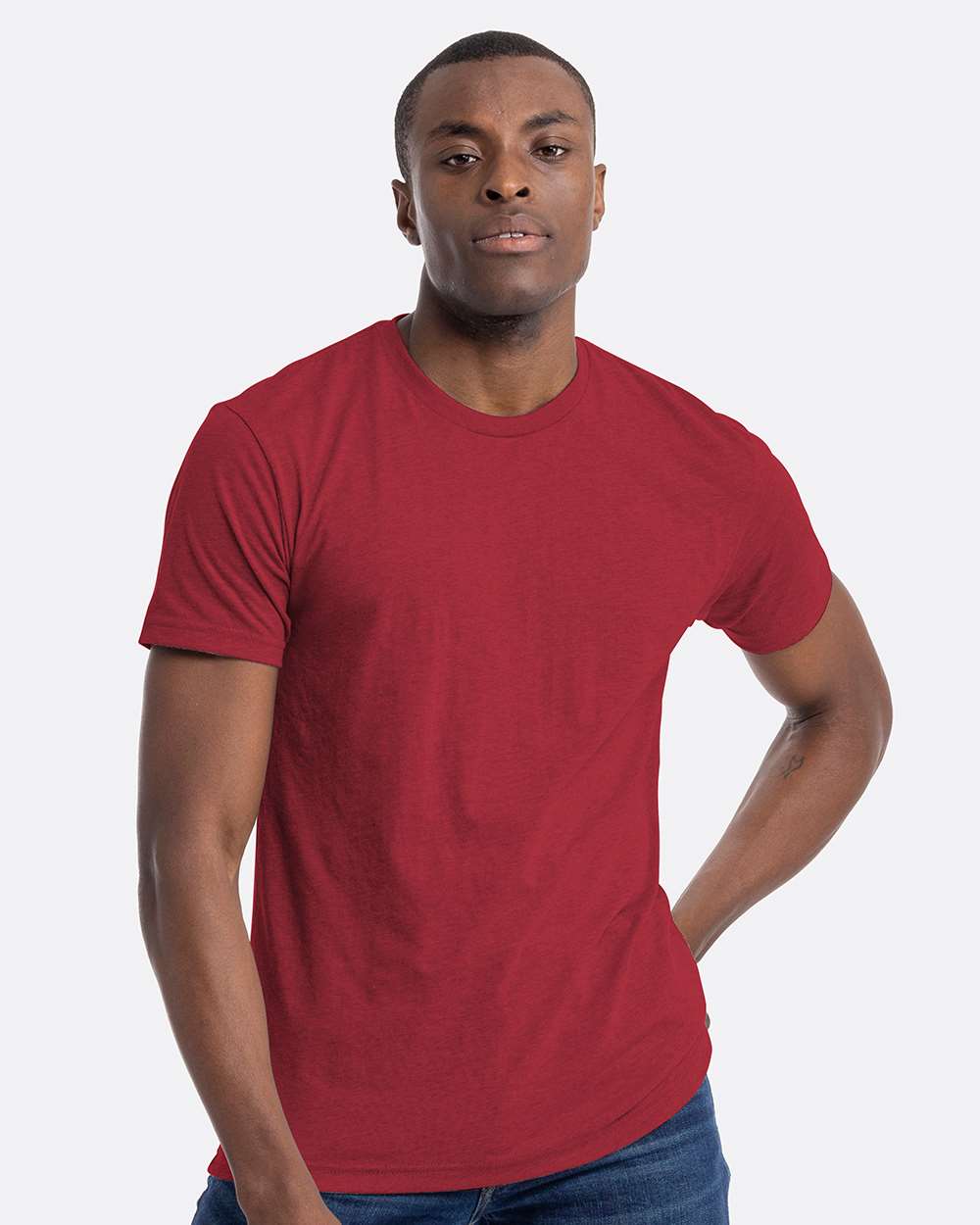Unisex CVC T-Shirt - OnModelFront - B20618522 - Cardinal