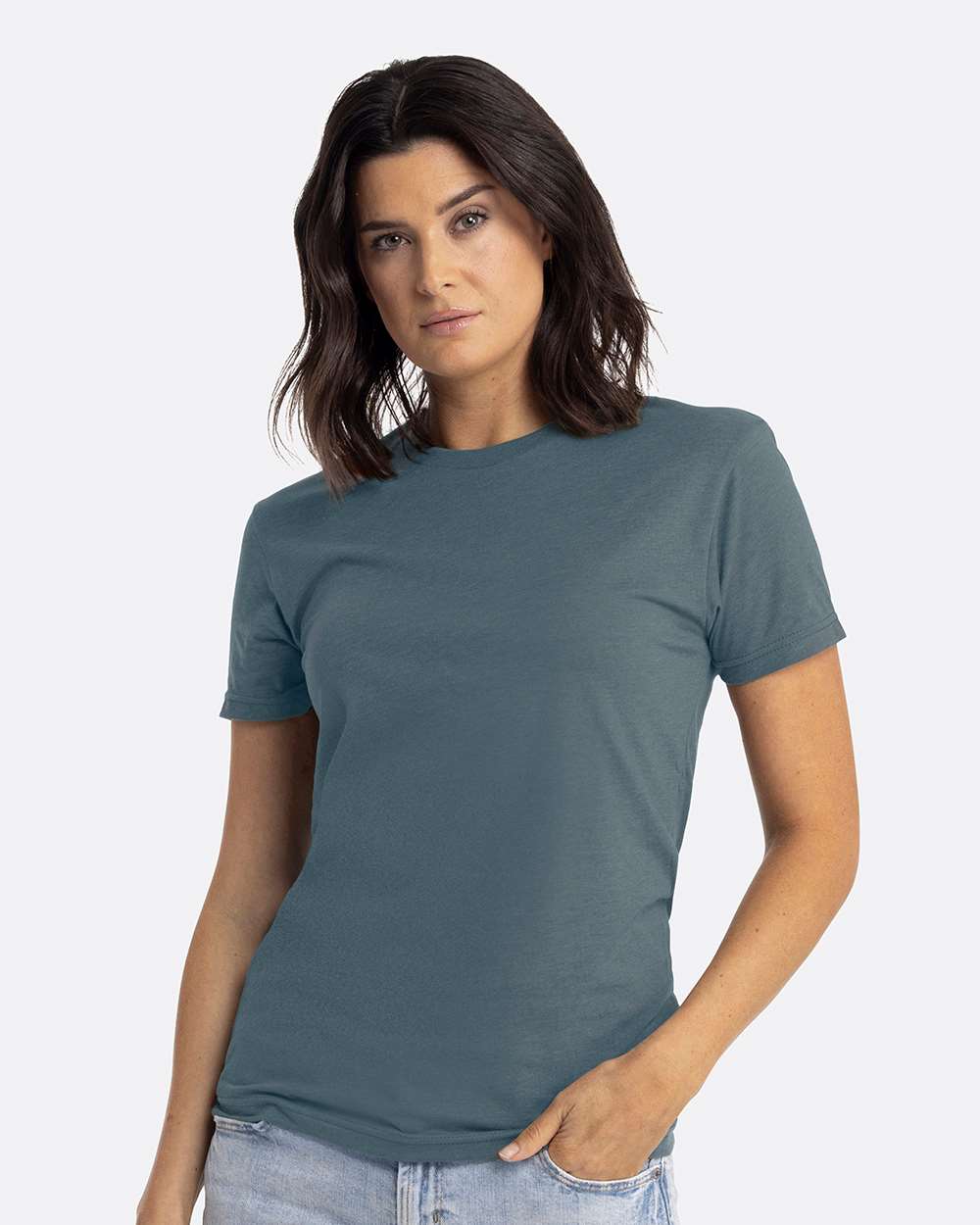 Unisex CVC T-Shirt - OnModelFront - B20618632 - Heather Slate Blue