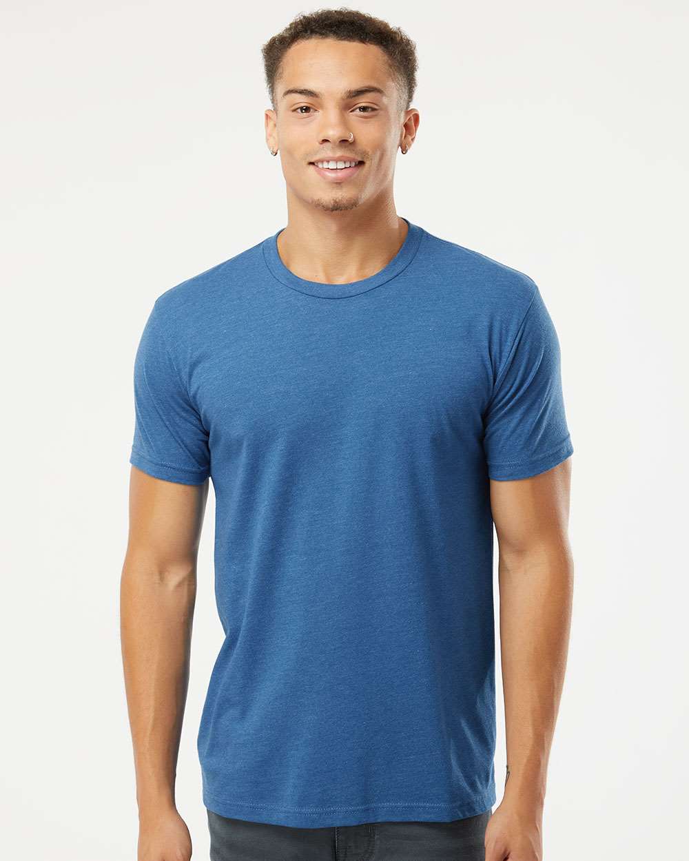 Unisex CVC T-Shirt - OnModelFront - B20618982 - Heather Cool Blue