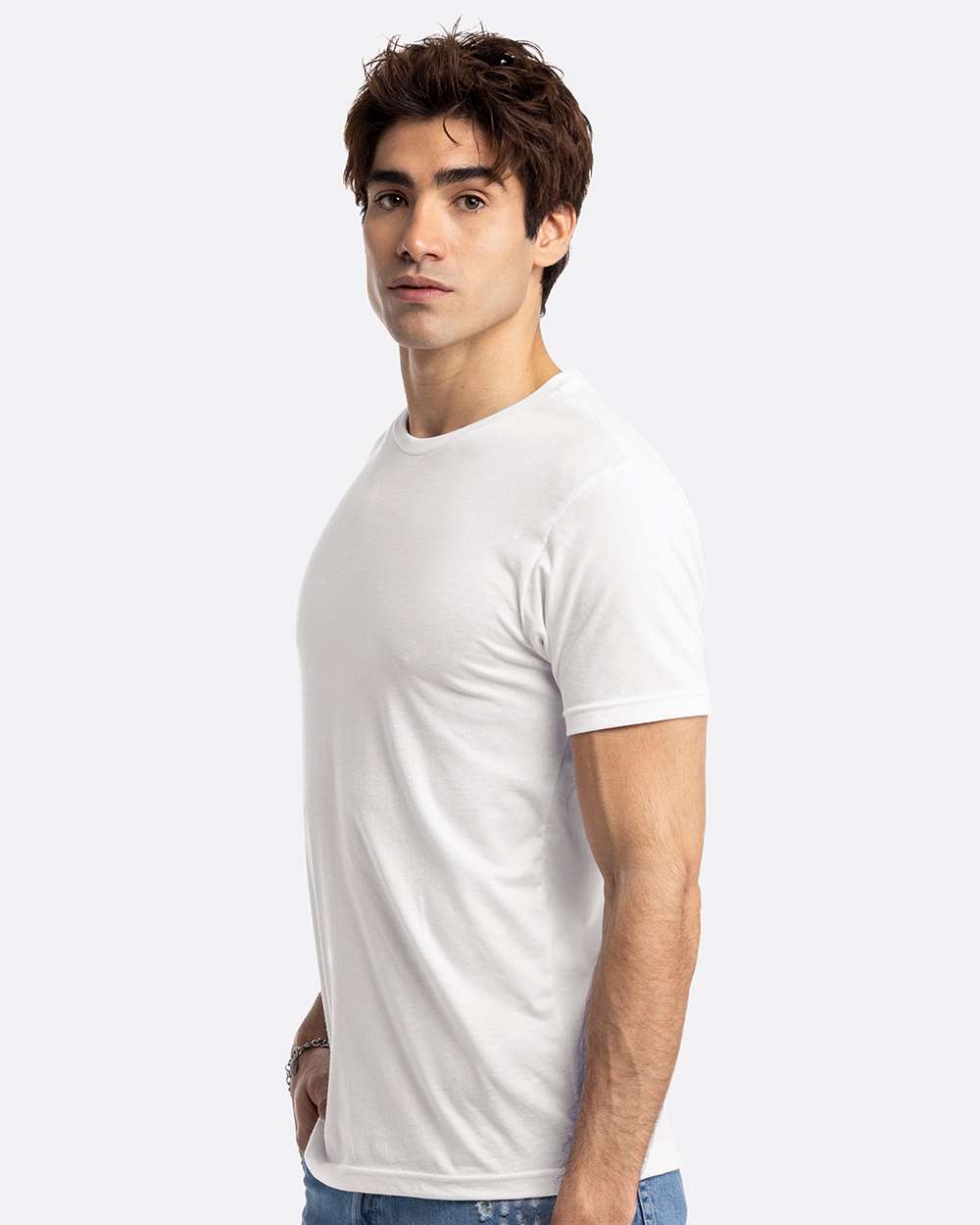 Unisex CVC T-Shirt - OnModelSide - B20618002 - White