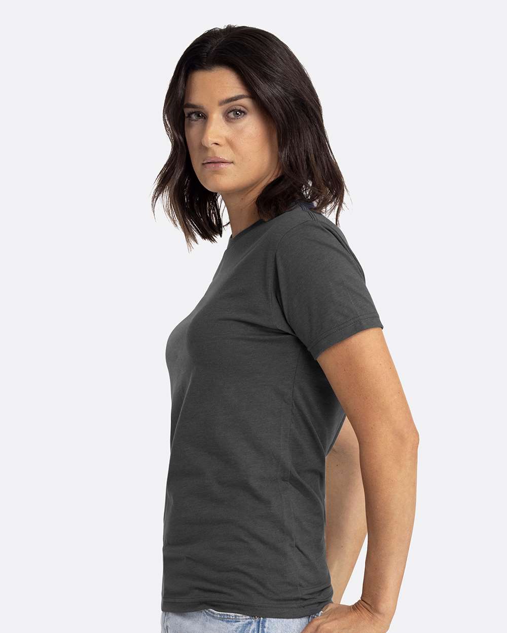 Unisex CVC T-Shirt - OnModelSide - B20618092 - Charcoal