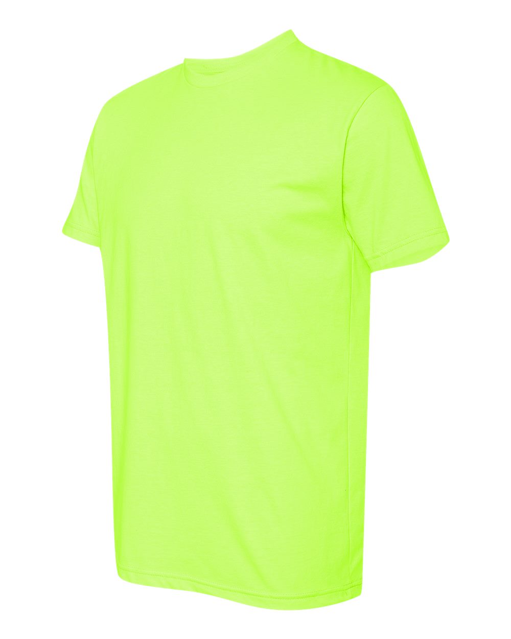 Unisex CVC T-Shirt - Side - B20618412 - Neon Yellow