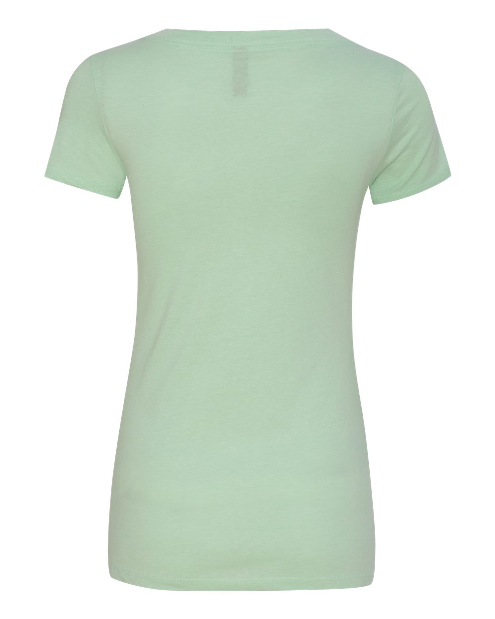 Women’s CVC Deep V-Neck T-Shirt - Back - B51918113 - Mint