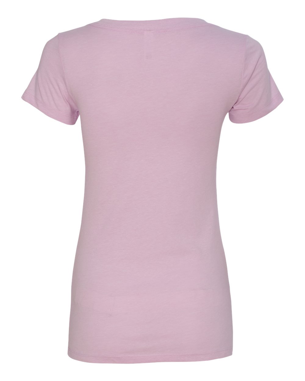 Women’s CVC Deep V-Neck T-Shirt - Back - B51918217 - Lilac