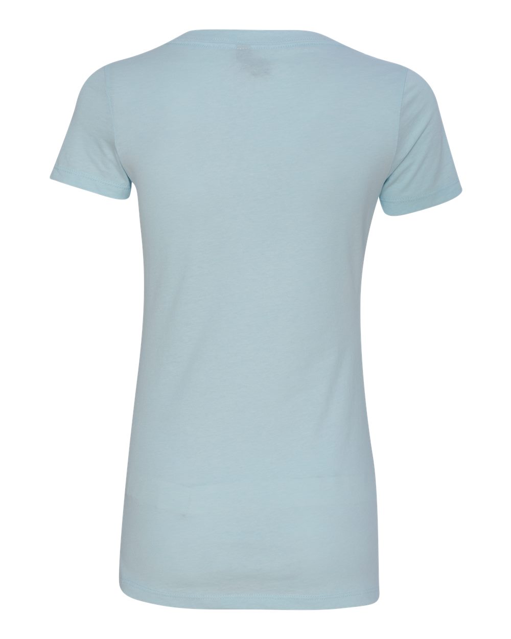 Women’s CVC Deep V-Neck T-Shirt - Back - B51918277 - Ice Blue