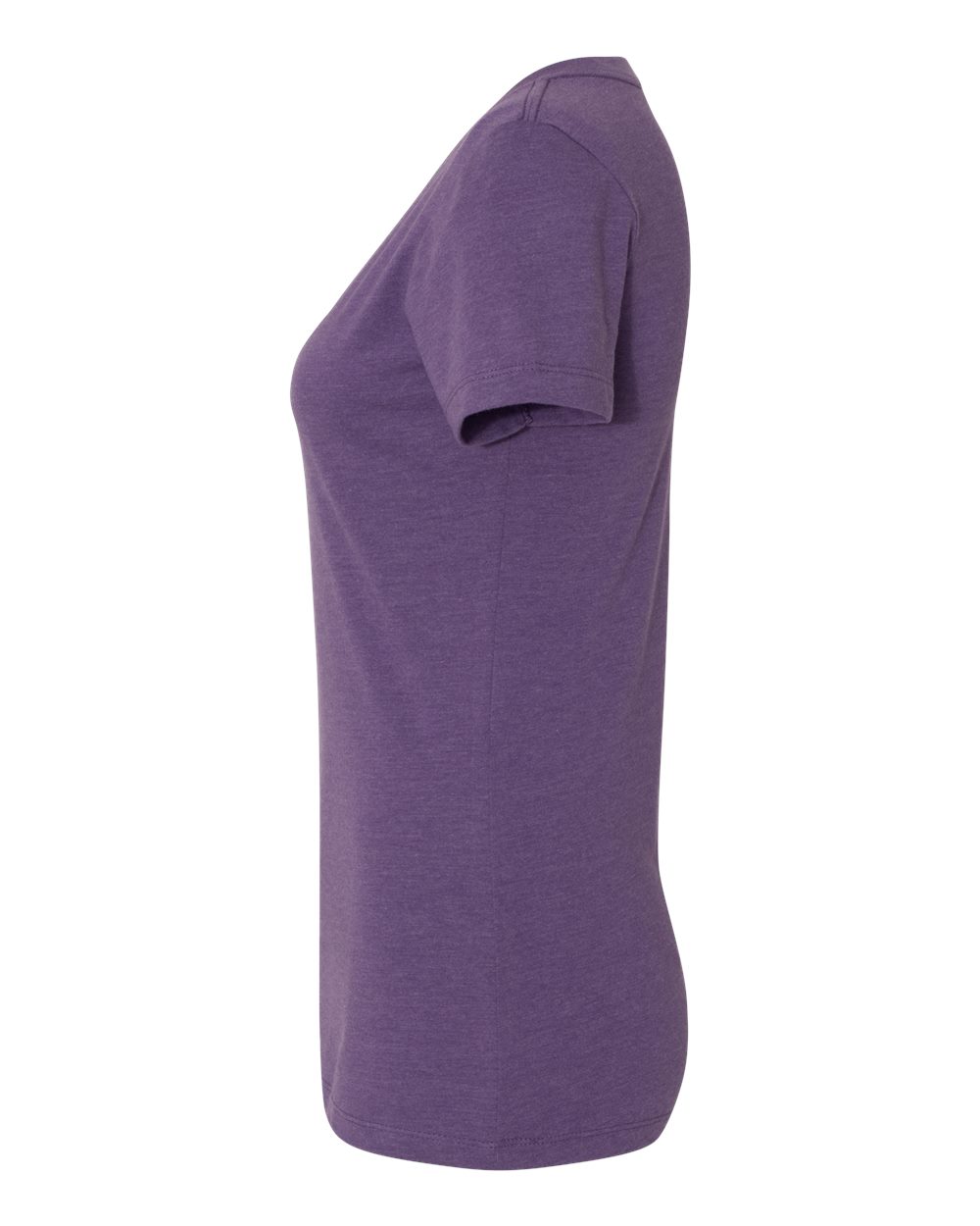 Women’s CVC Deep V-Neck T-Shirt - DirectSide - B51918203 - Purple Berry
