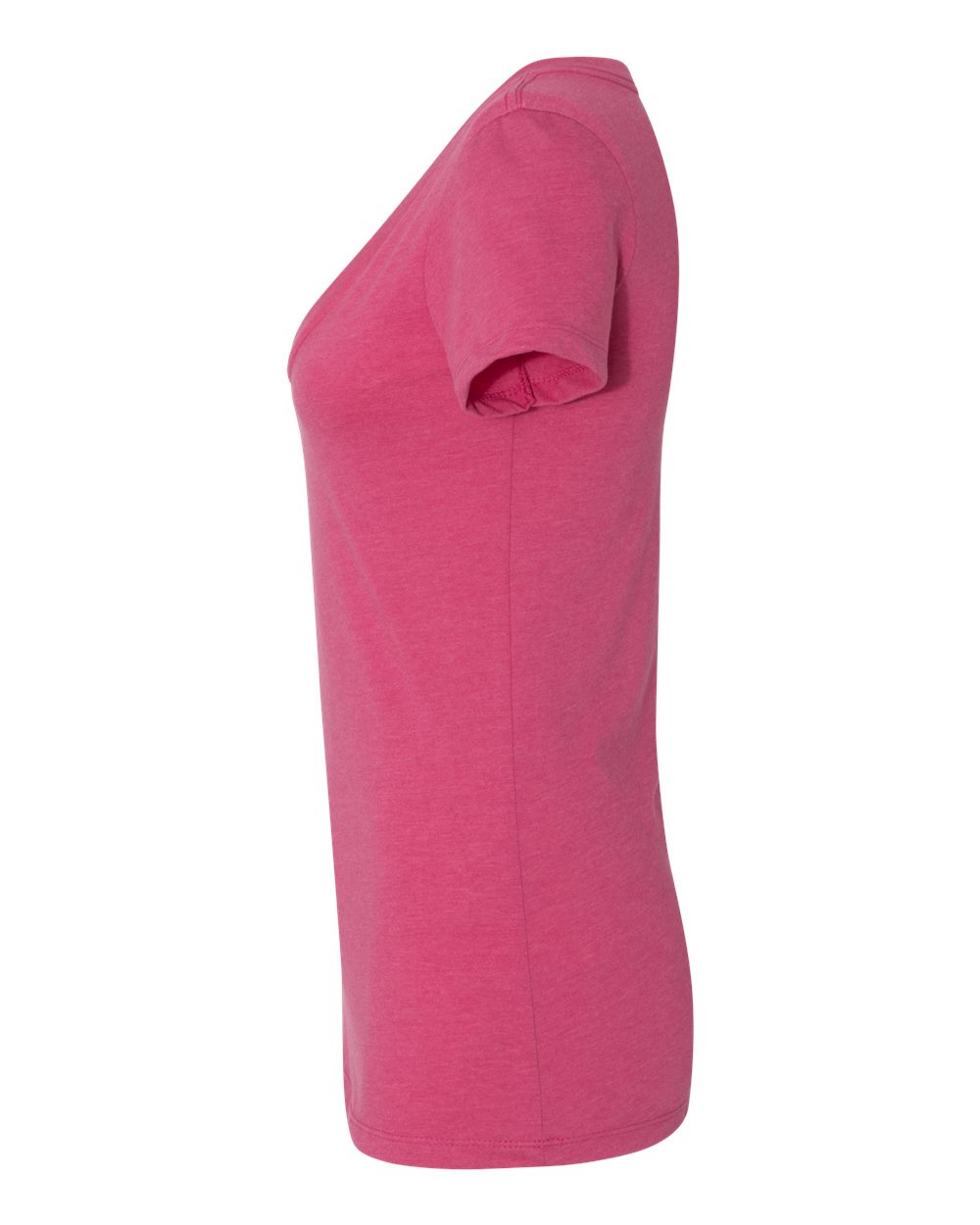 Women’s CVC Deep V-Neck T-Shirt - DirectSide - B51918693 - Raspberry