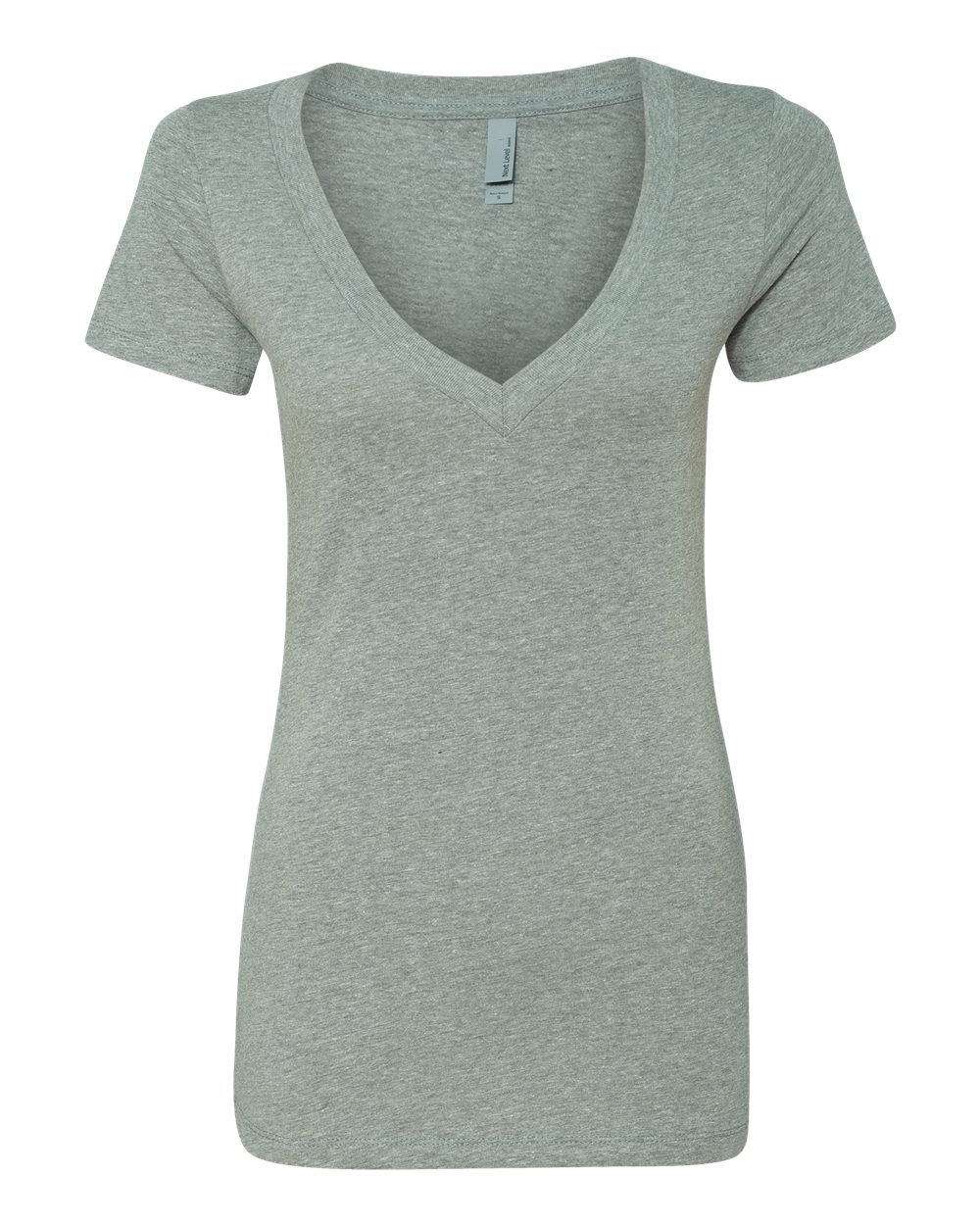 Women’s CVC Deep V-Neck T-Shirt - styleImage