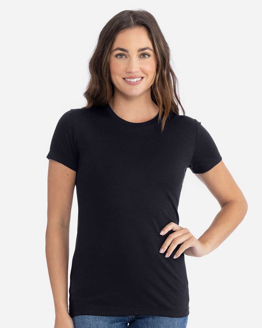 Women’s Triblend T-Shirt - OnModelFront - B82418503 - Black