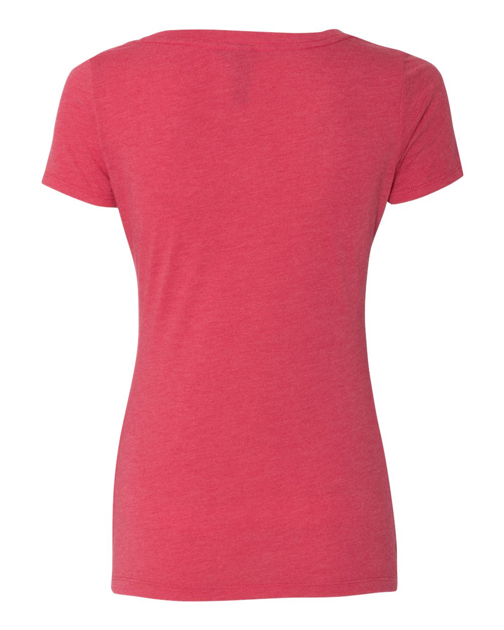 Women’s Triblend Scoop Neck T-Shirt - Back - B87918693 - Vintage Shocking Pink