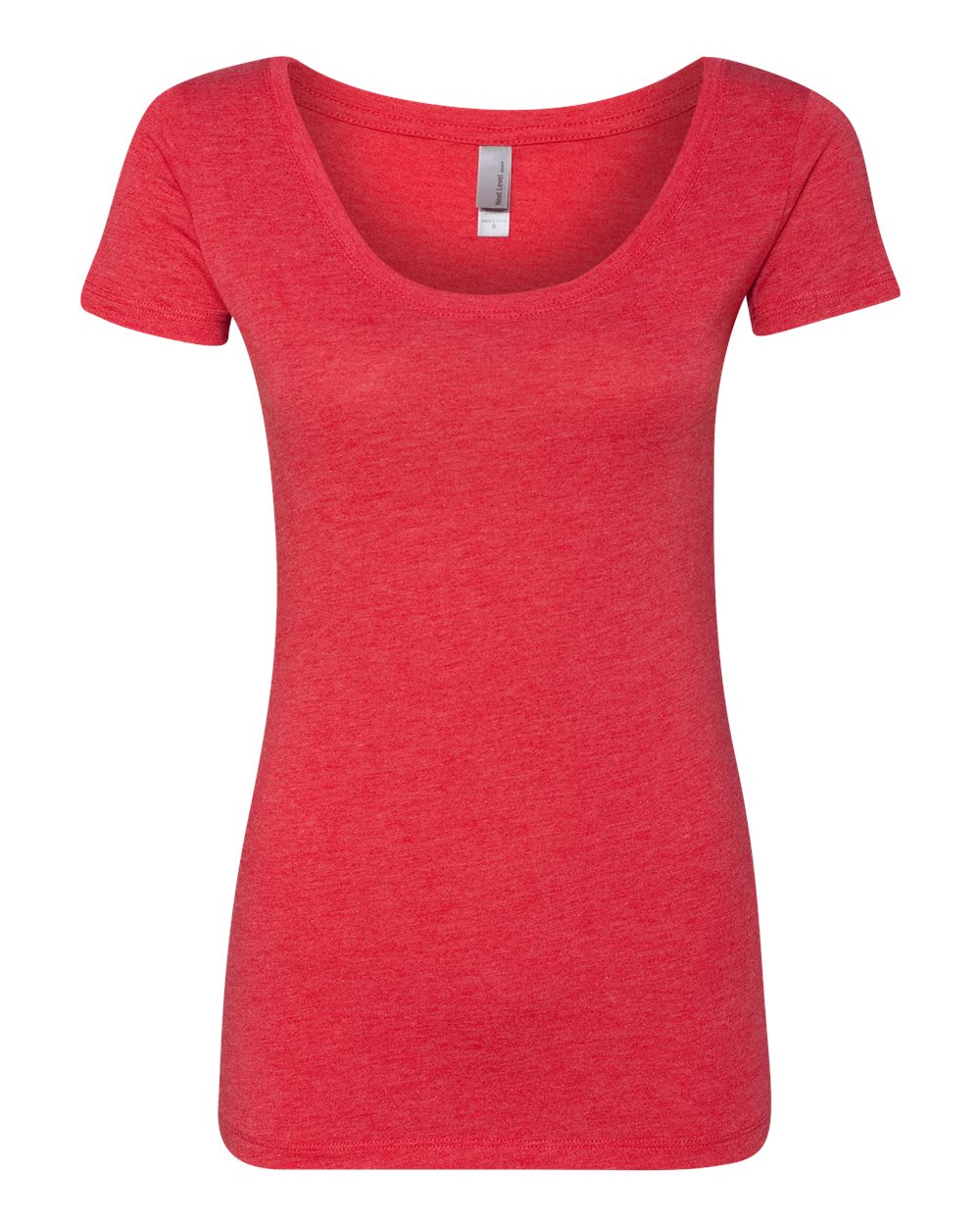 Women’s Triblend Scoop Neck T-Shirt - Front - B87918703 - Vintage Red