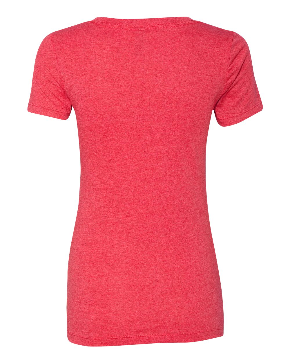 Women’s Triblend Deep V-Neck T-Shirt - Back - B87818703 - Vintage Red
