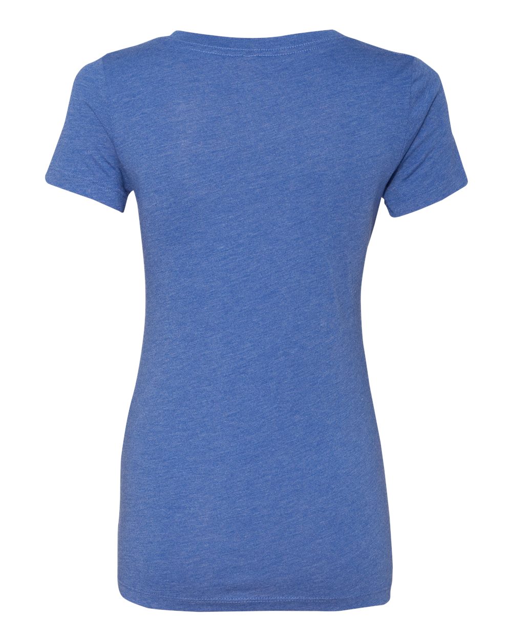 Women’s Triblend Deep V-Neck T-Shirt - Back - B87818753 - Vintage Royal