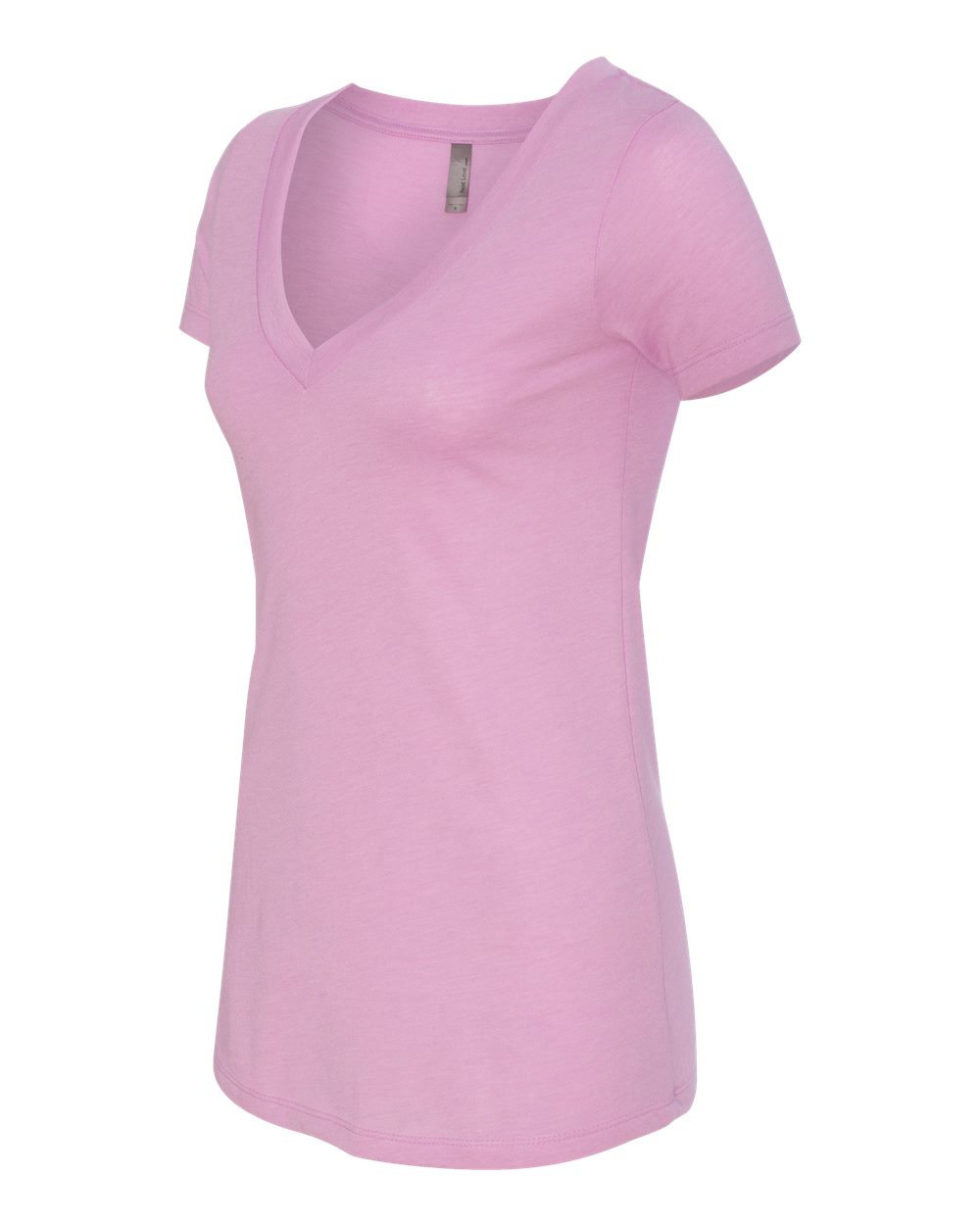 Women’s Triblend Deep V-Neck T-Shirt - Side - B87818217 - Vintage Lilac